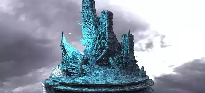 Ice Rock Fantasy Formation 1 3D model
