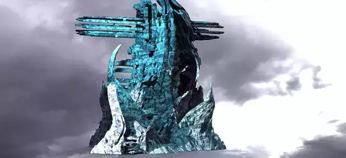 Ice Rock Fantasy Formation 2 3D model
