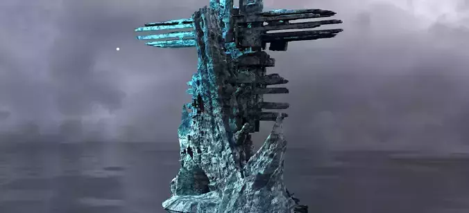 Ice Rock Fantasy Formation 5 3D model