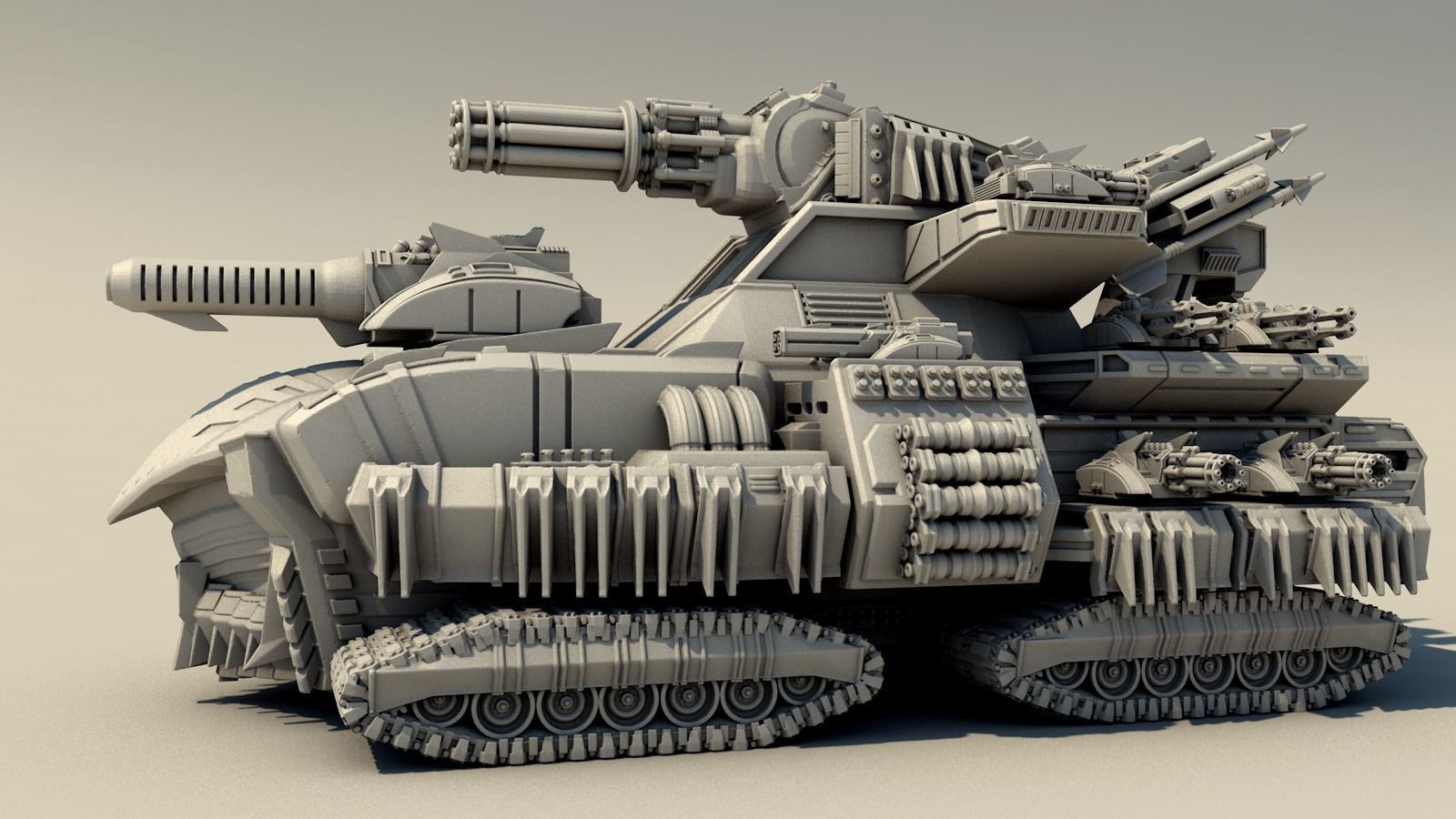 Legendary tank 3D print model_4