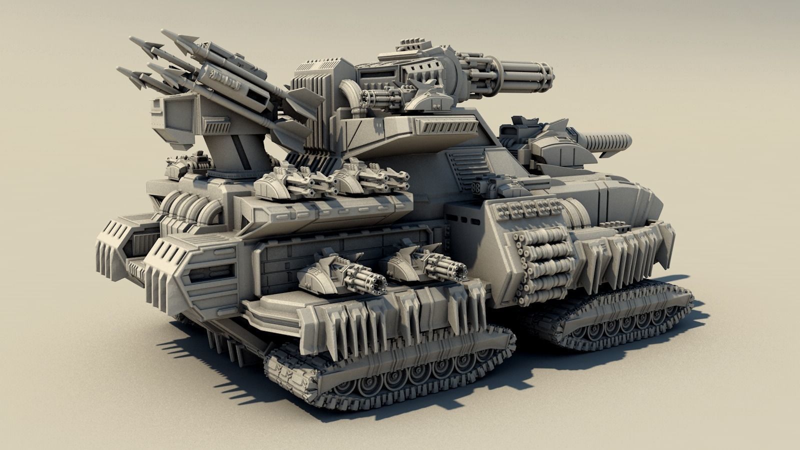Legendary tank 3D print model_6