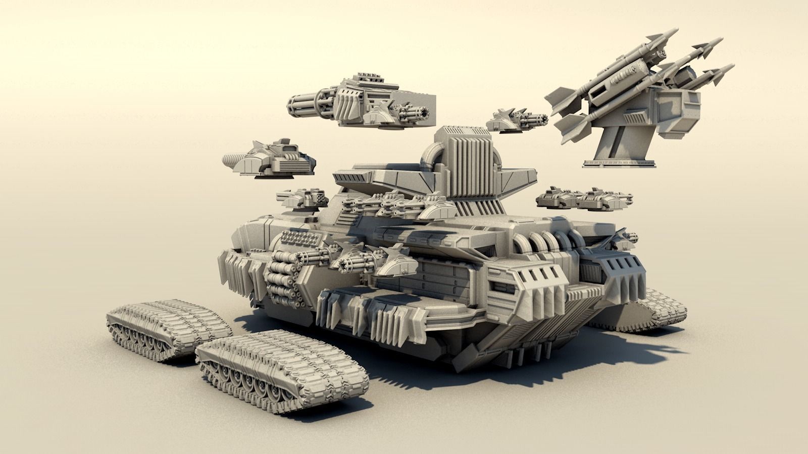 Legendary tank 3D print model_1