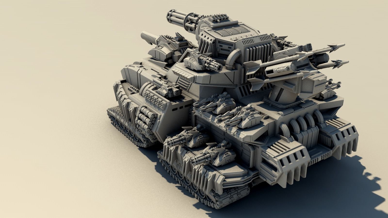 Legendary tank 3D print model_5