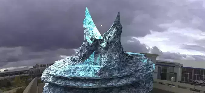 Ice Rock Fantasy Ancient Rock 6  3D model