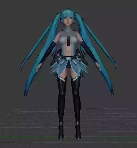 Hatsune Miku 3D model