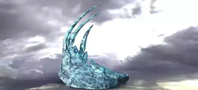 Ice Rock Fantasy Ancient Rock 7 3D model