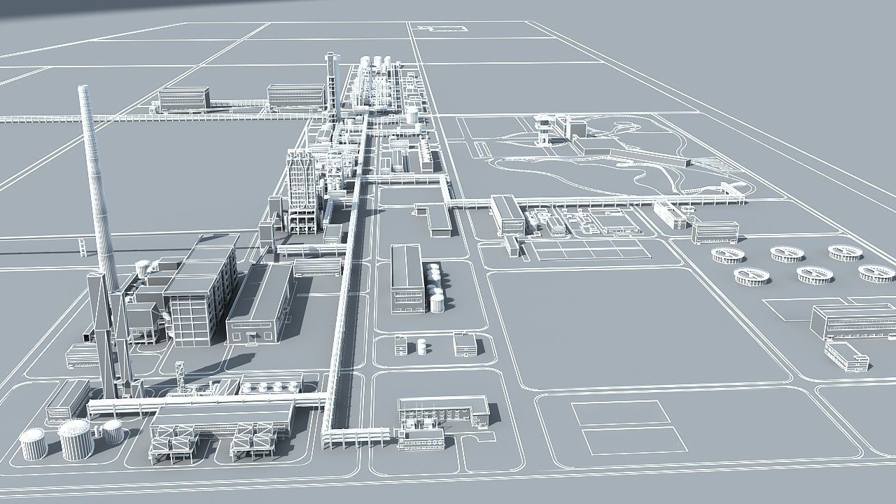 Factory 4 3D model_16