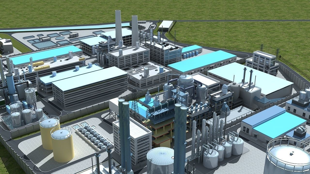 Factory 5 3D model | CGTrader