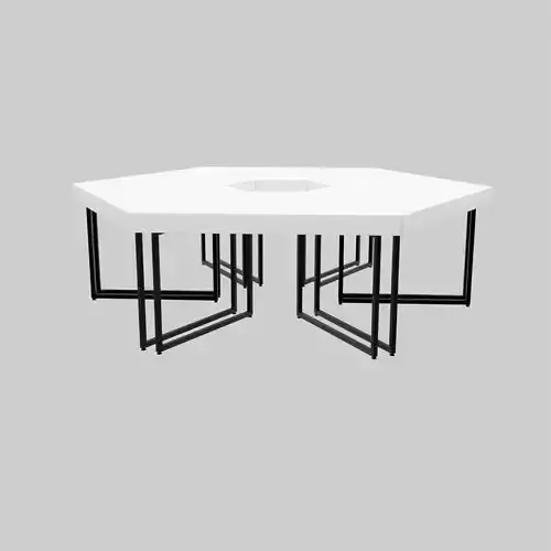 6 angle table 3d model 3D model