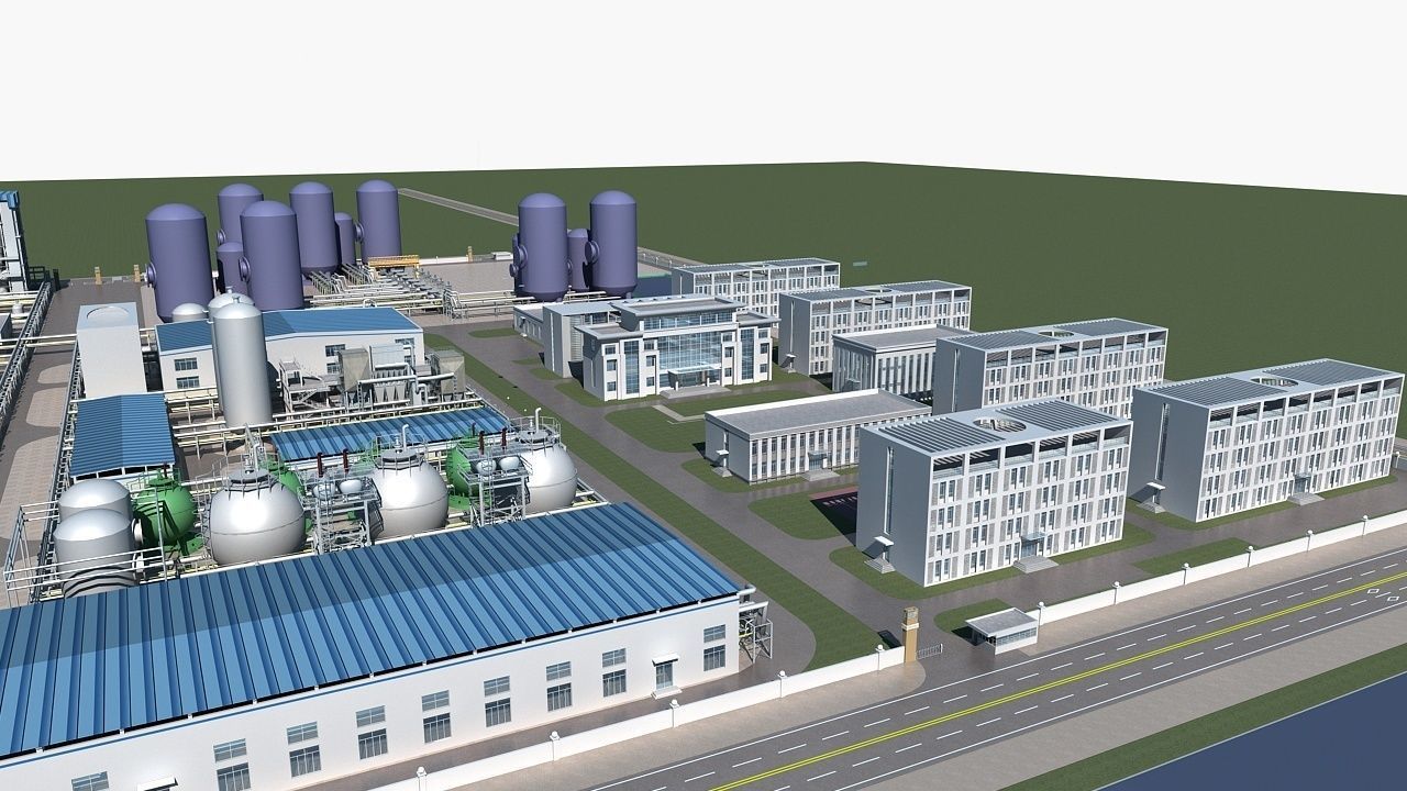 Chemical Plant 1 3D model_11
