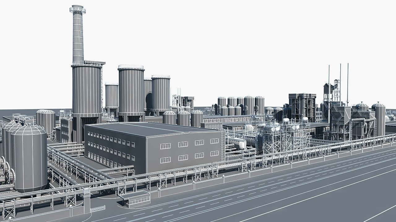 Chemical Plant 1 3D model_16