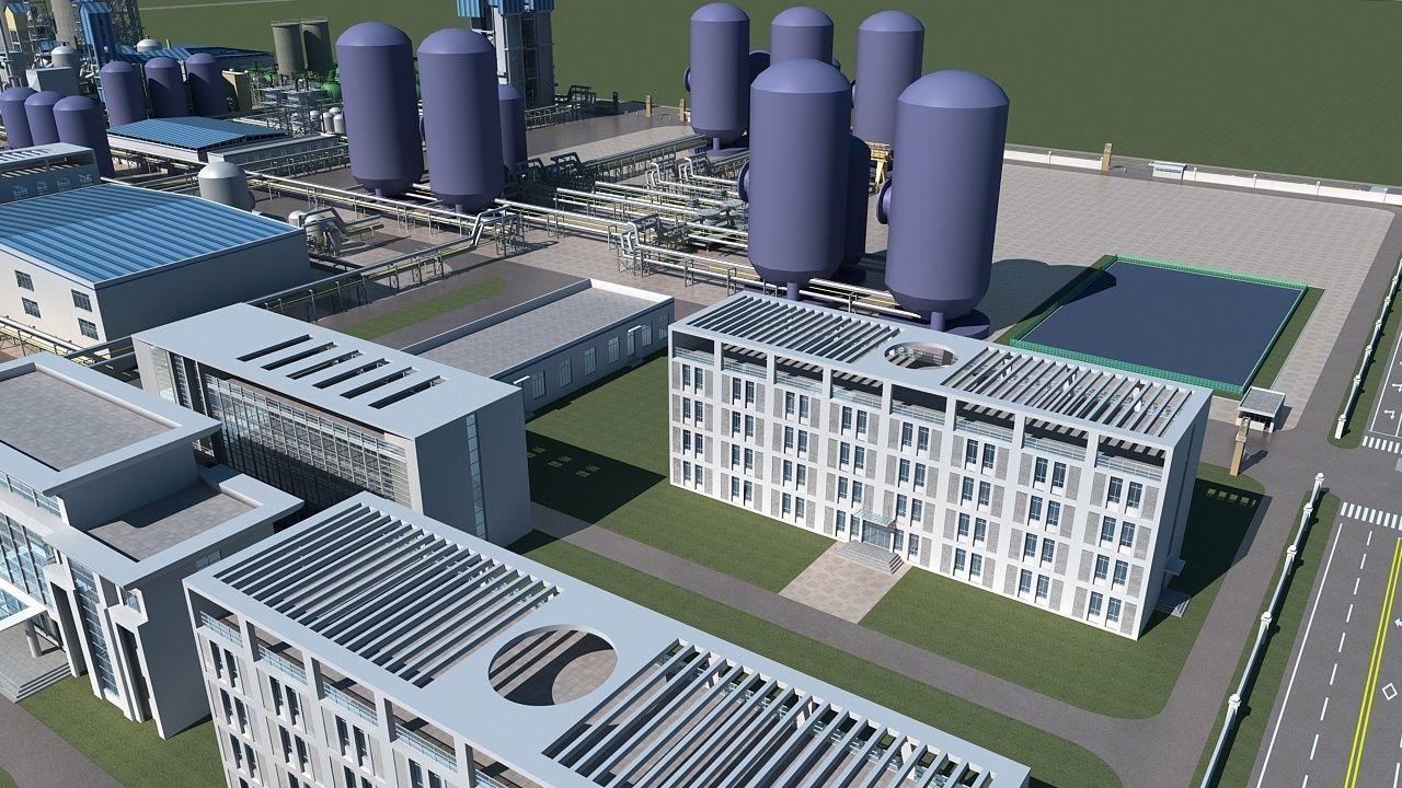 Chemical Plant 1 3D model_12