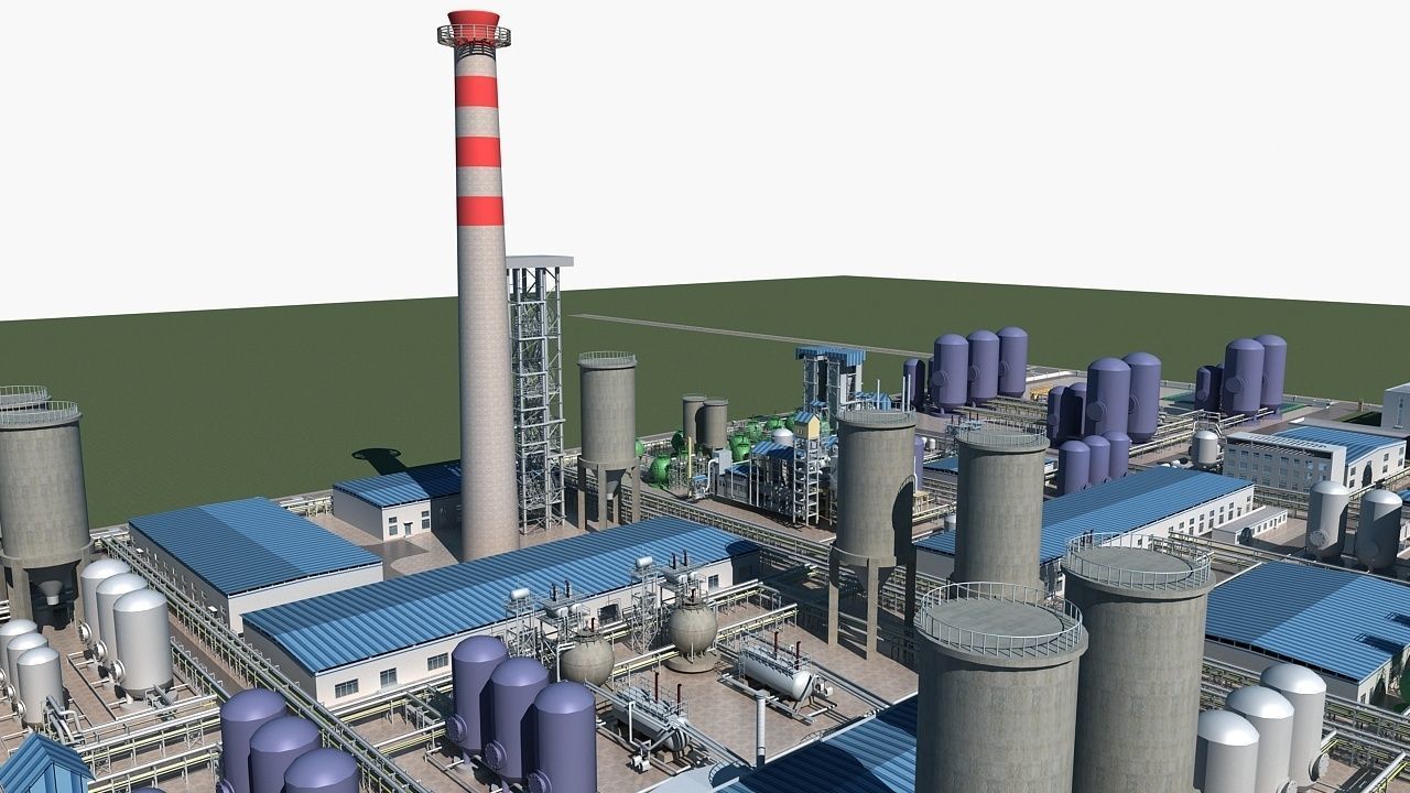 Chemical Plant 1 3D model_6