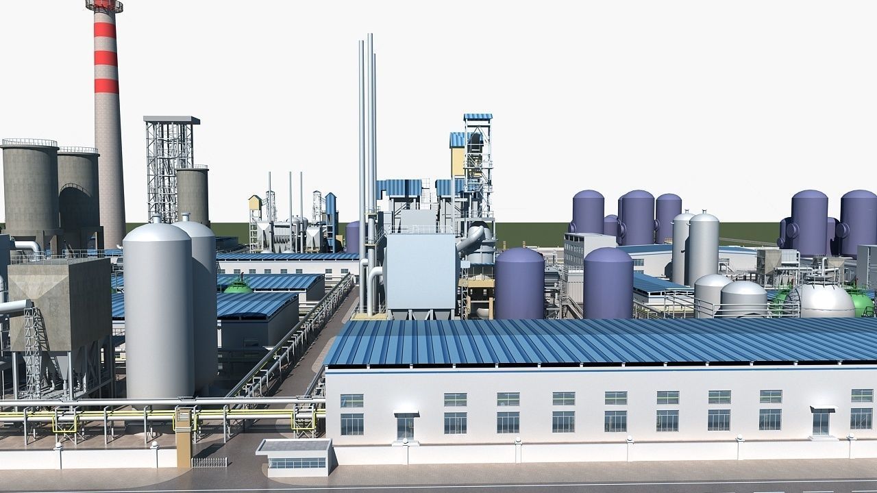 Chemical Plant 1 3D model_8