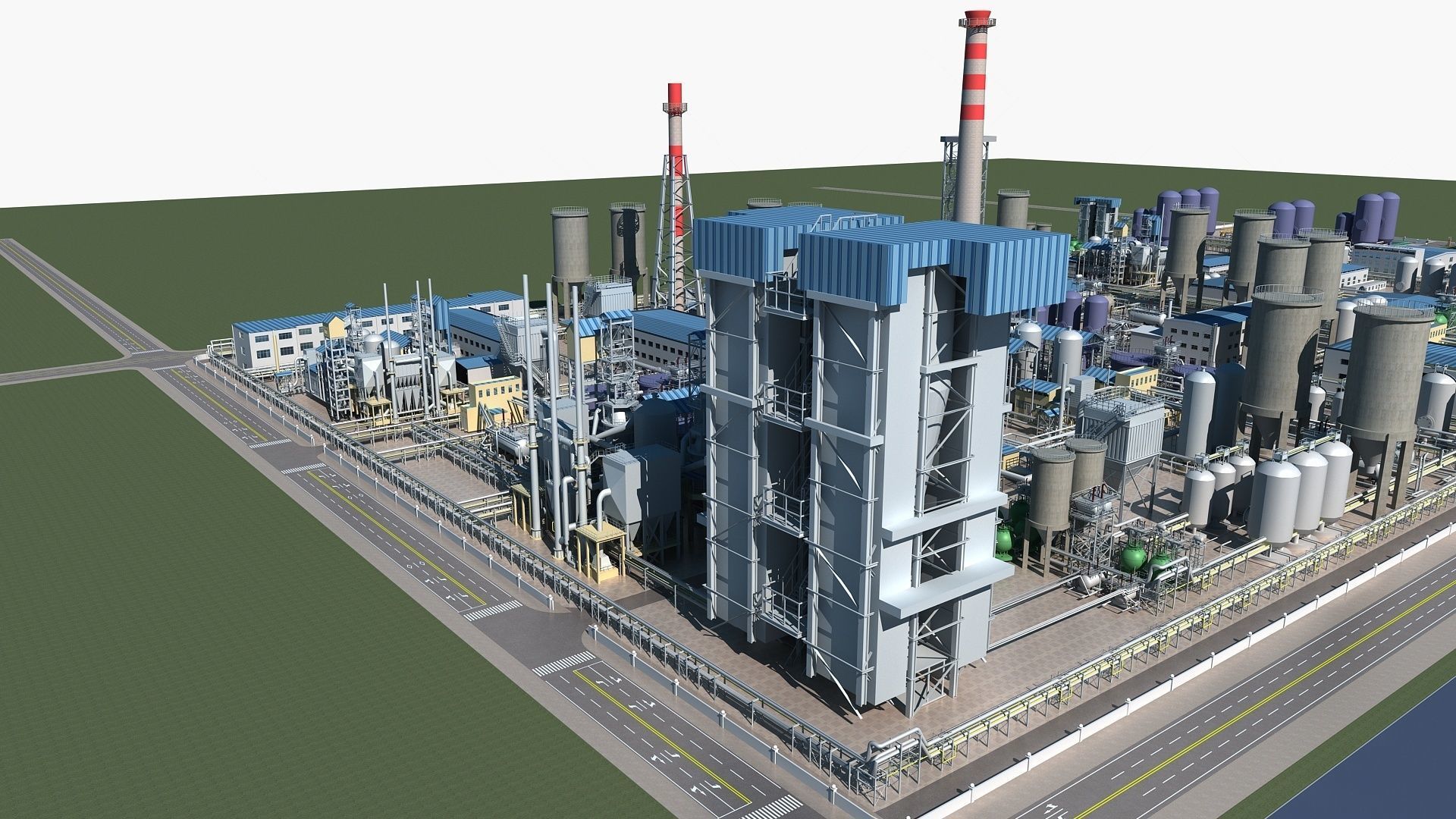 Chemical Plant 1 3D model_2