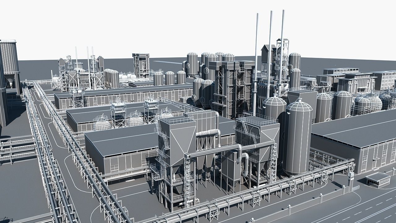 Chemical Plant 1 3D model_19