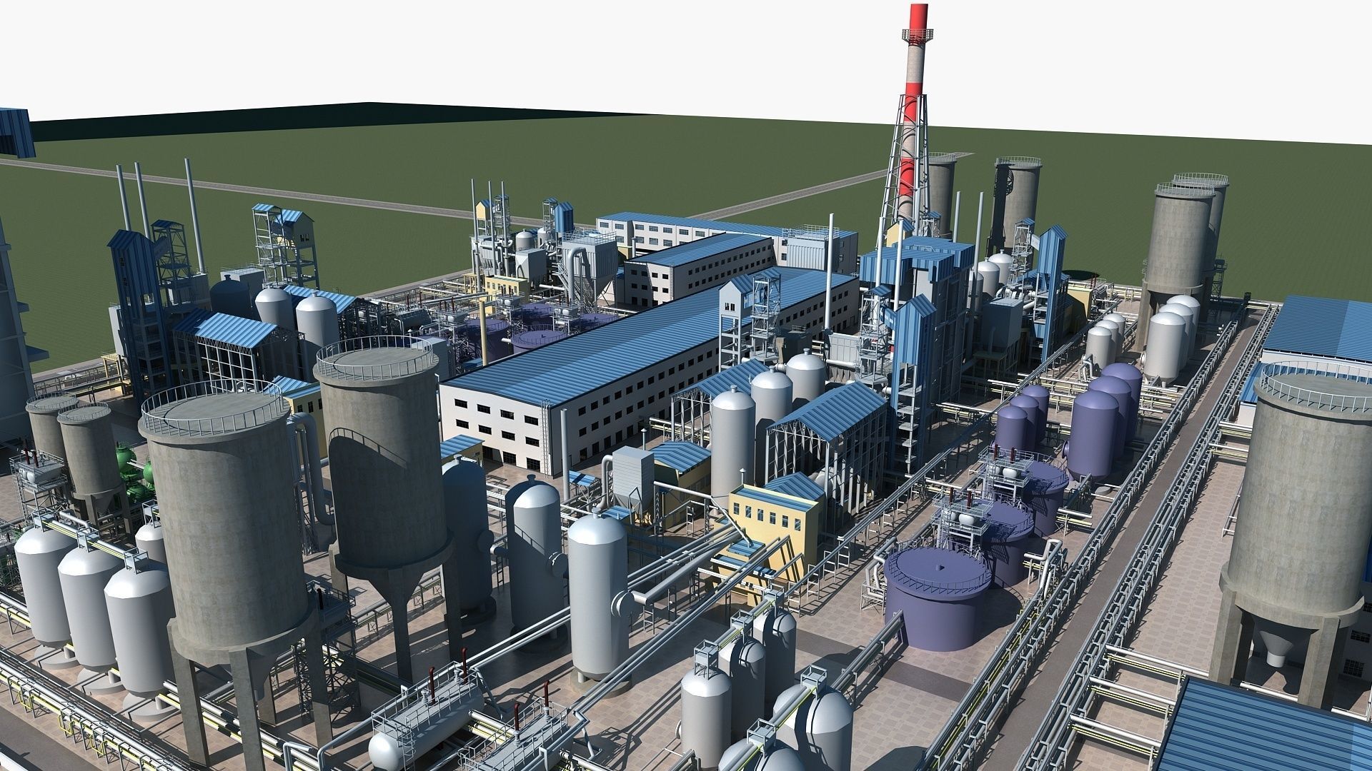 Chemical Plant 1 3D model_3