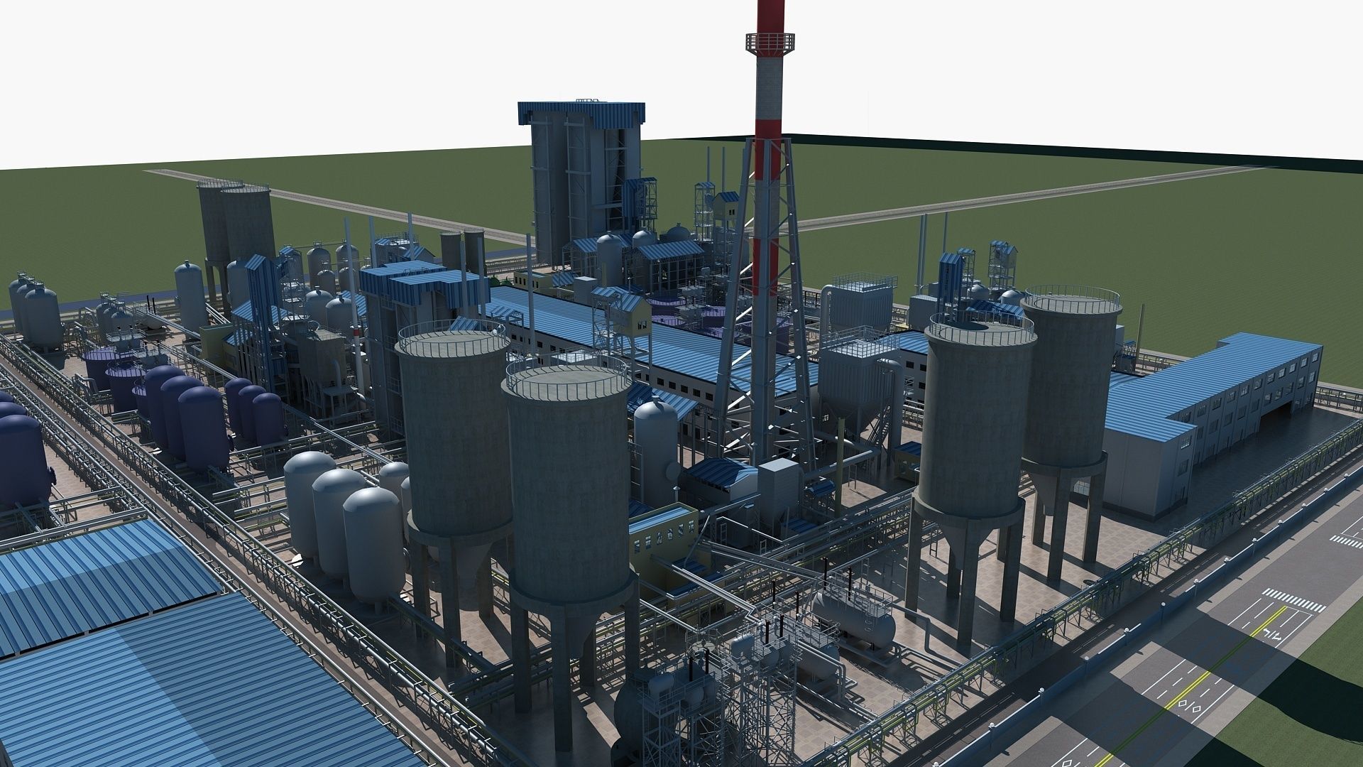 Chemical Plant 1 3D model_4