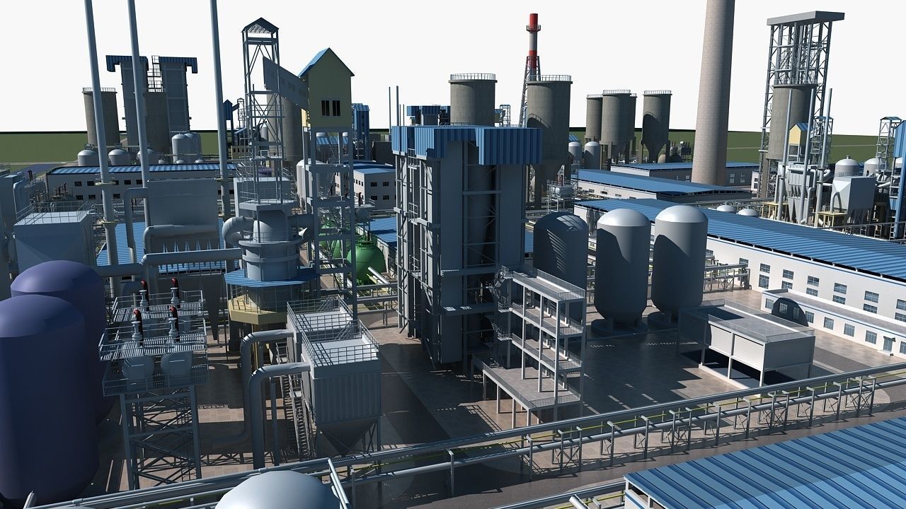 Chemical Plant 1 3D model_9