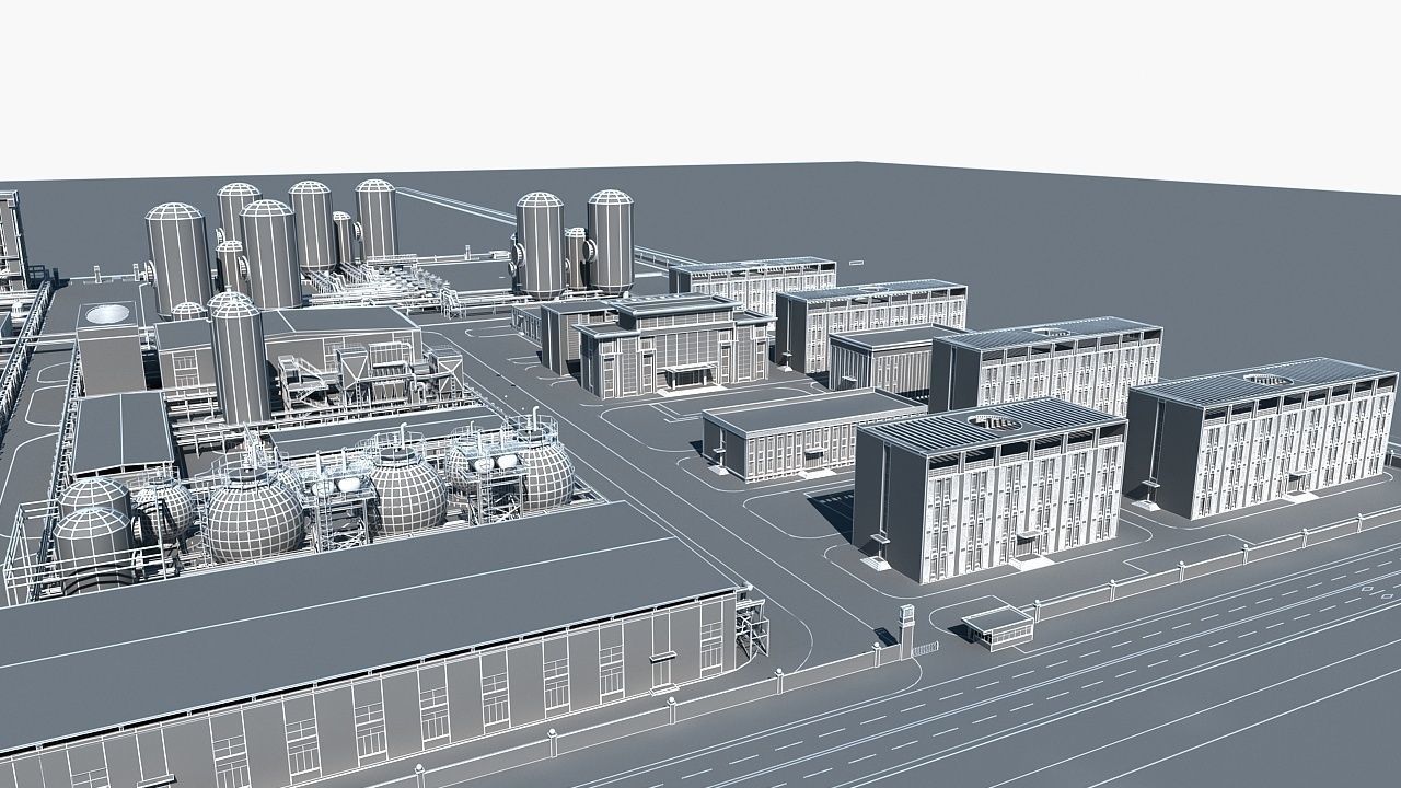 Chemical Plant 1 3D model_20