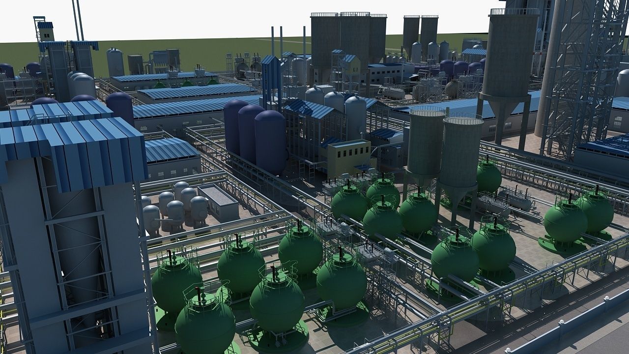 Chemical Plant 1 3D model_14