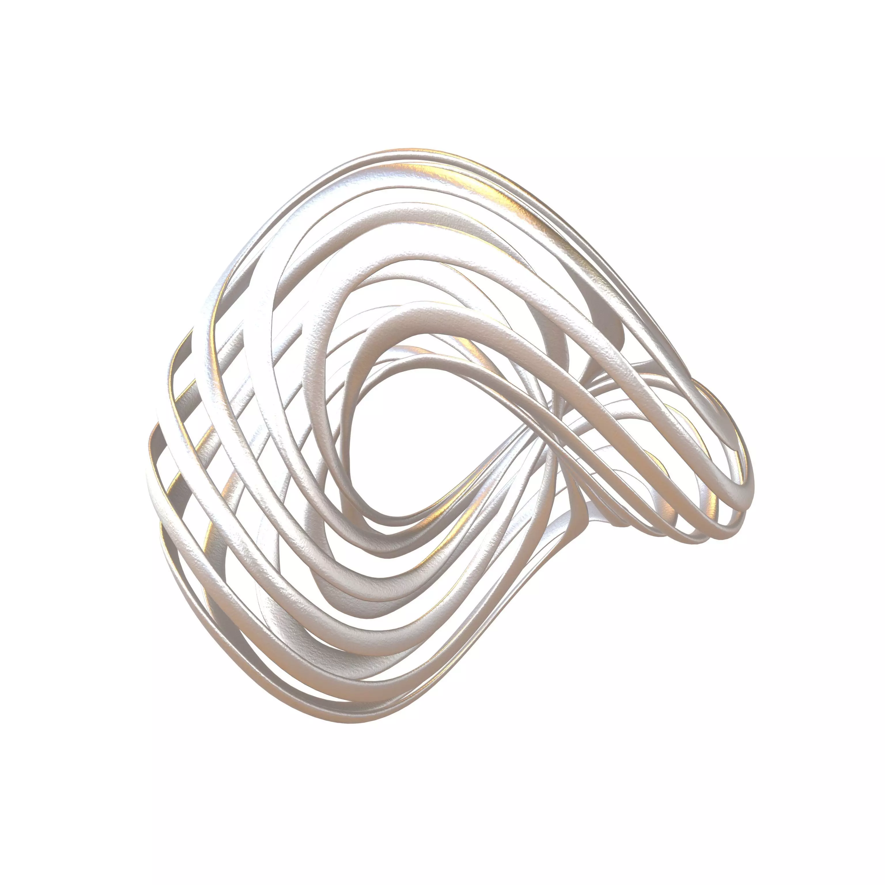 Abstract Ring Sphere v1 002 Low-poly 3D model_0