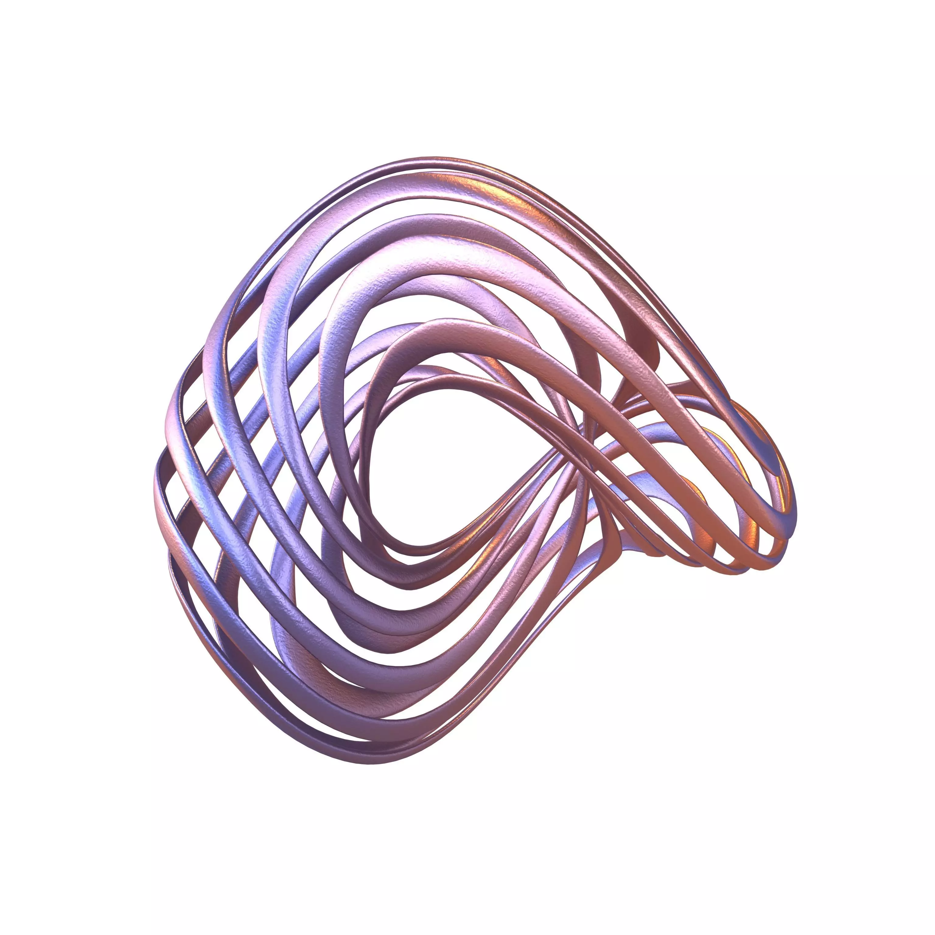 Abstract Ring Sphere v1 005 Low-poly 3D model_0