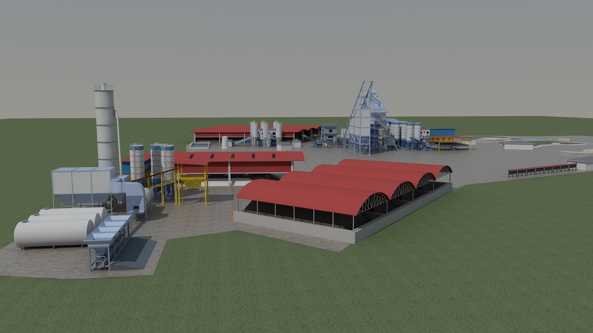 Concrete Batching Plant 3D model_2