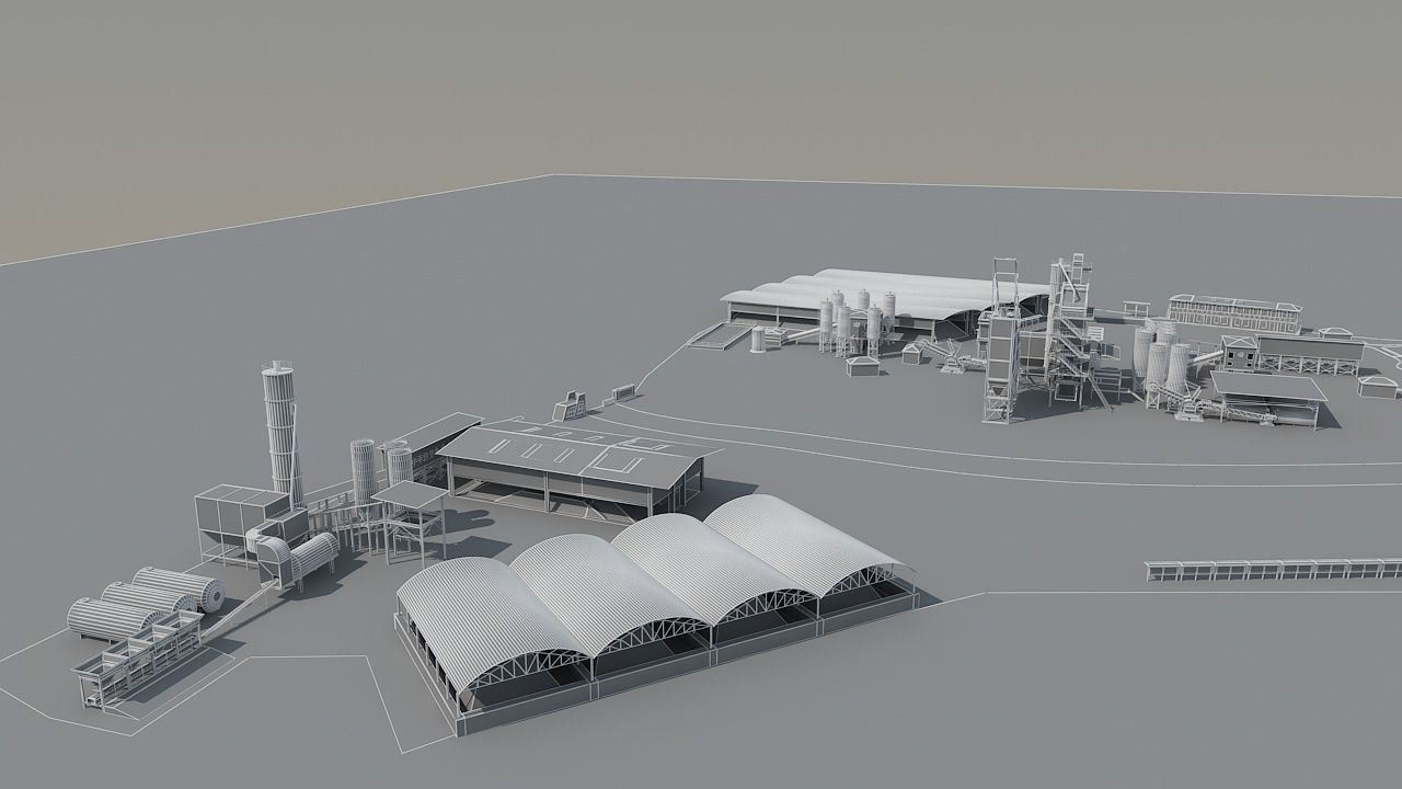 Concrete Batching Plant 3D model_15