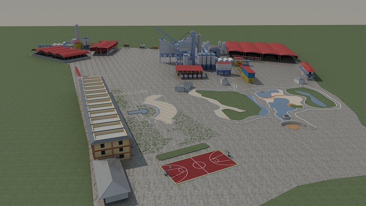 Concrete Batching Plant 3D model_10