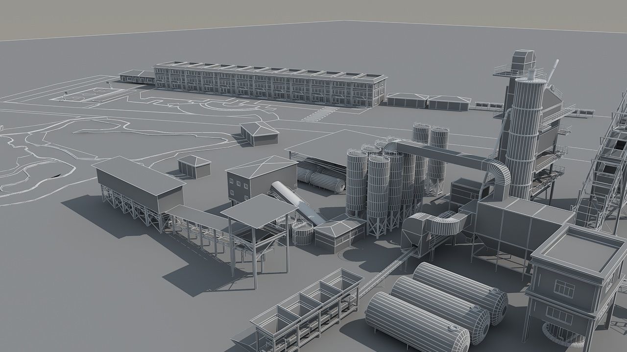 Concrete Batching Plant 3D model_18