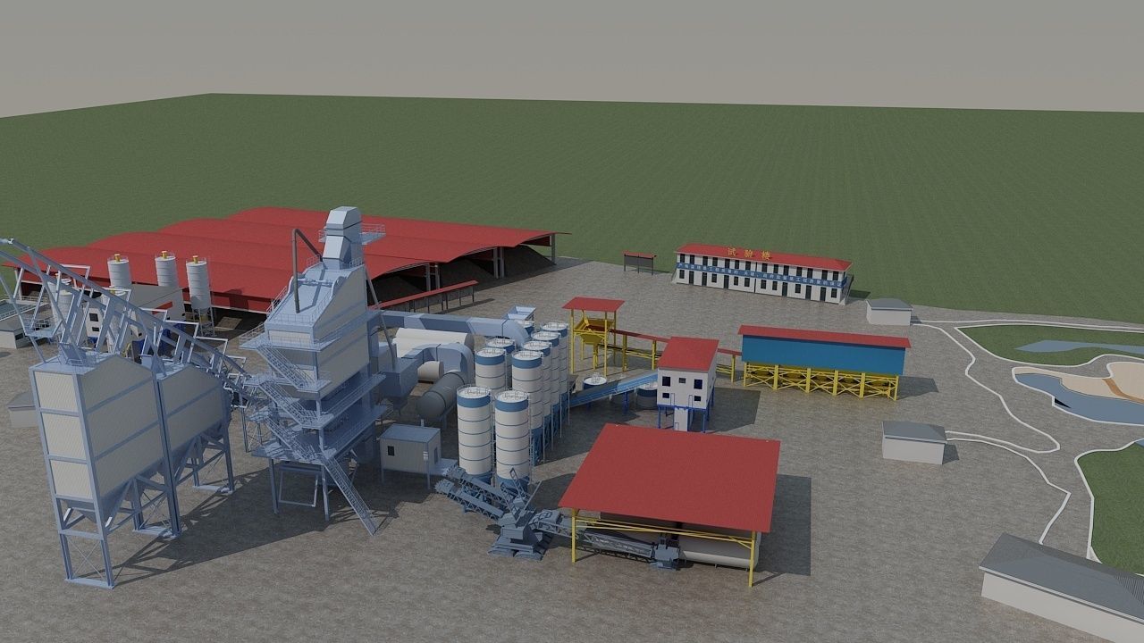Concrete Batching Plant 3D model_9