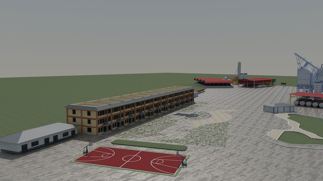 Concrete Batching Plant 3D model_12