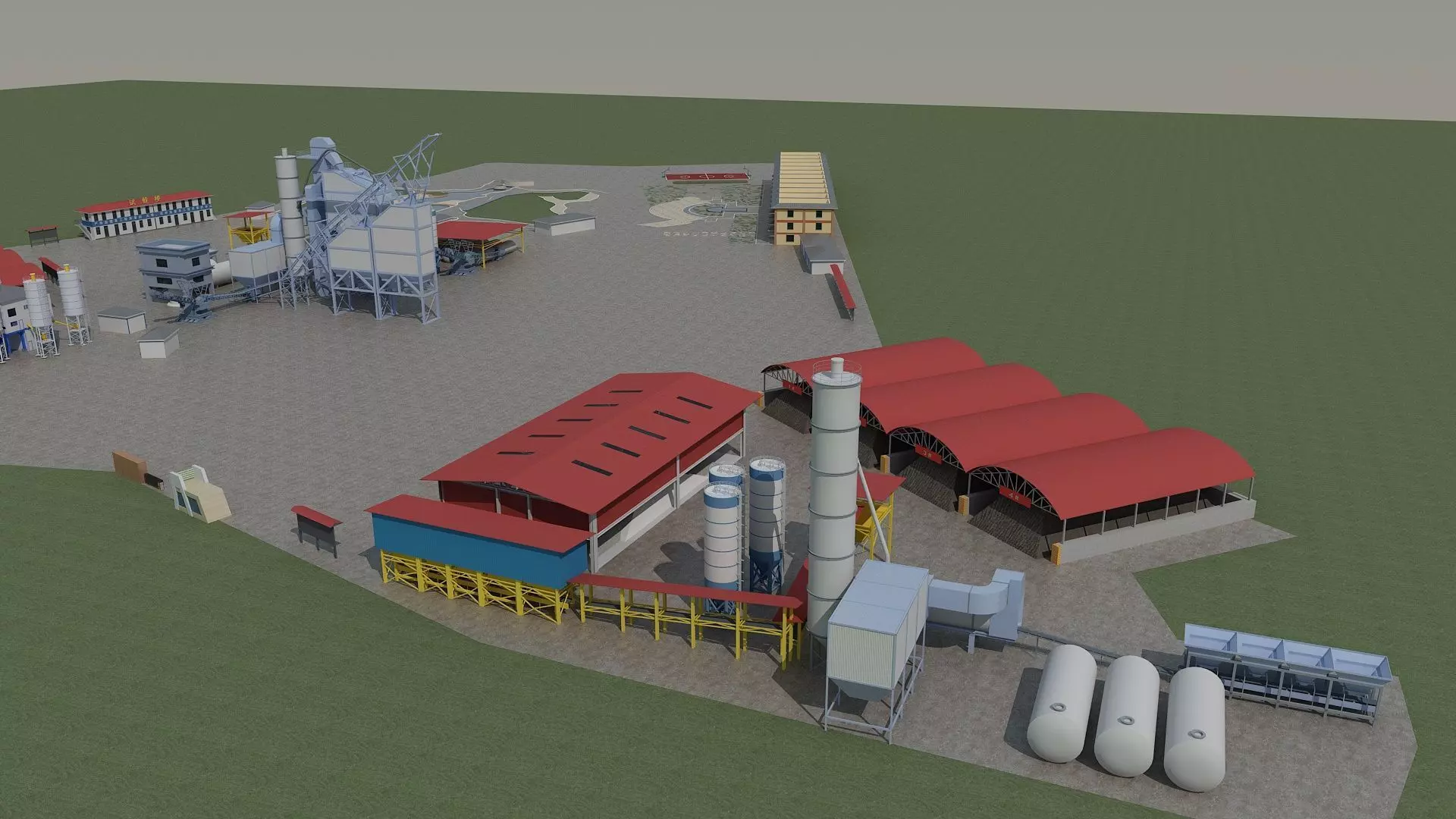 Concrete Batching Plant 3D model_0