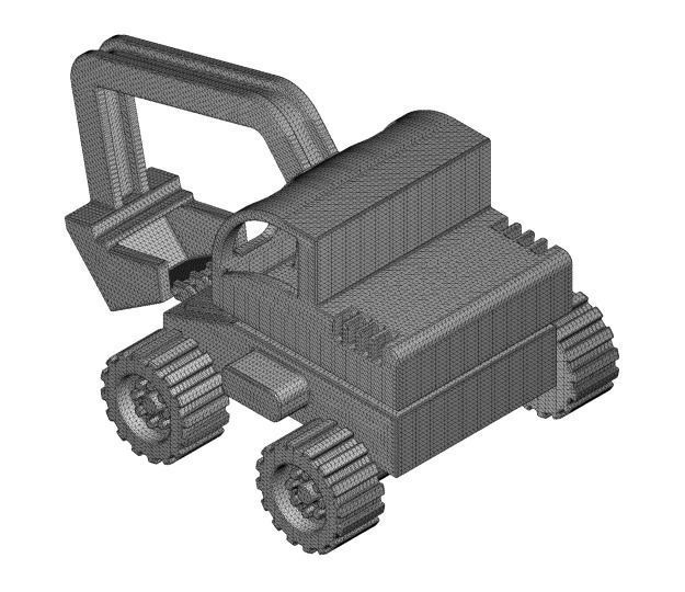 Toddler Bulldozer Toy 3D model_5
