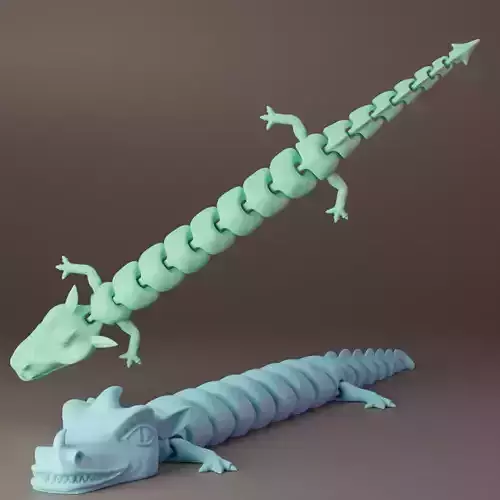 flex dragon 3d model 3D print model
