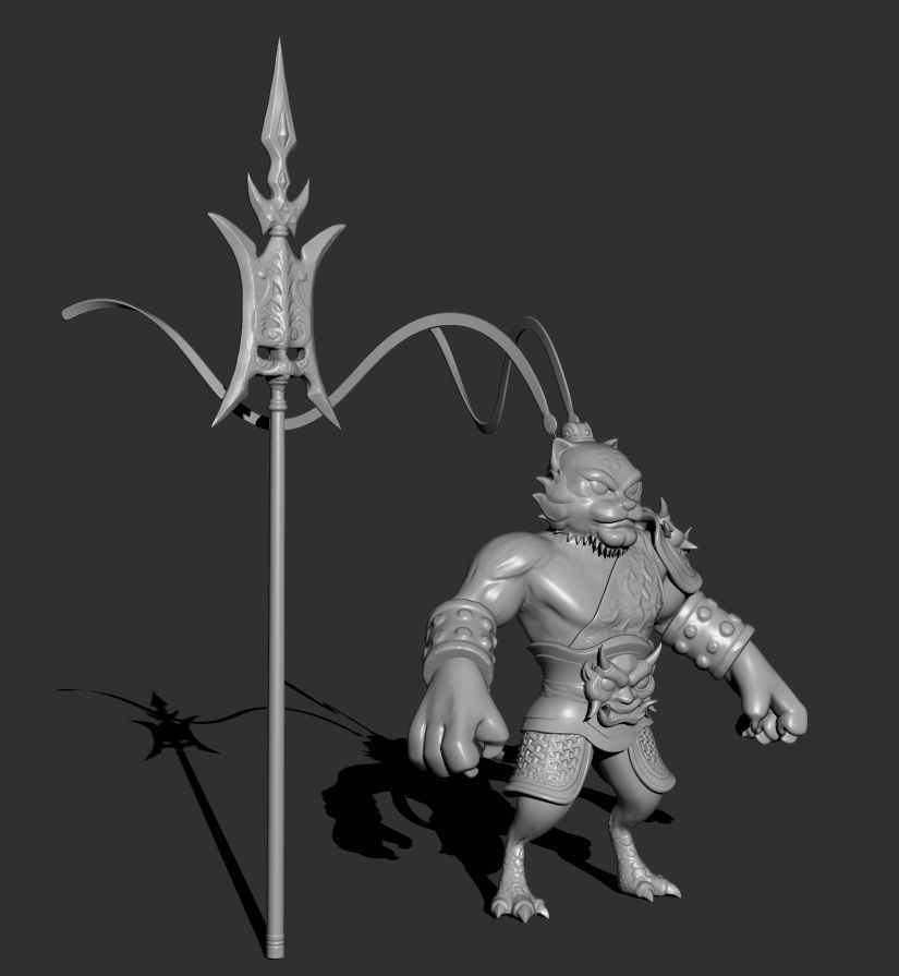 TIGER CHARACTER 3D print model_2