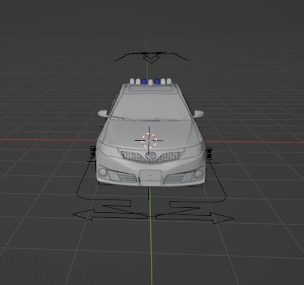 police car Free 3D model_8