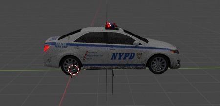 police car Free 3D model_3