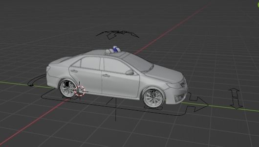 police car Free 3D model_6