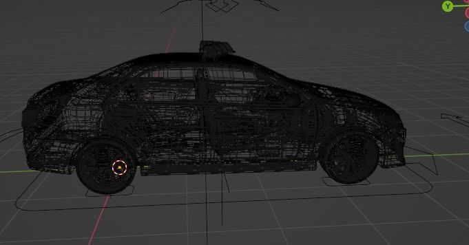 police car Free 3D model_12