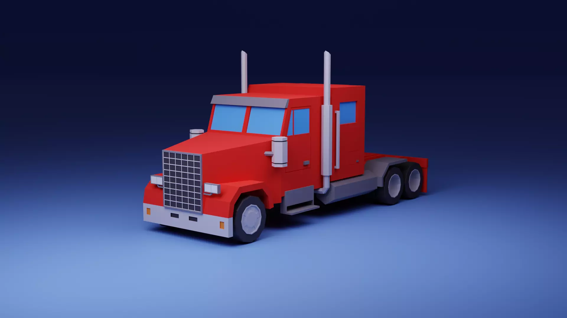 Low Poly Truck Free 3D model