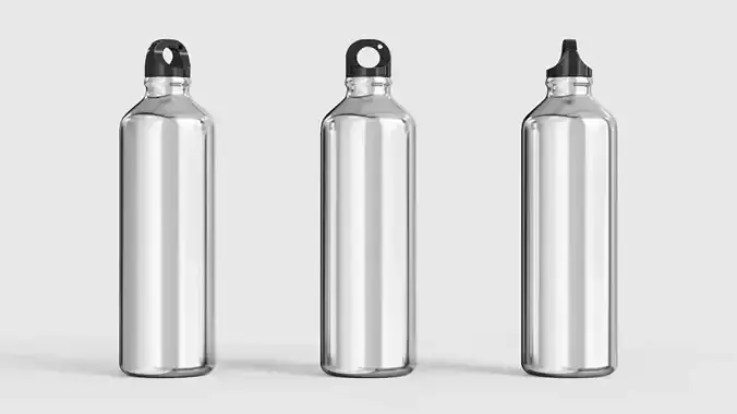 Metallic Bottle 3D model