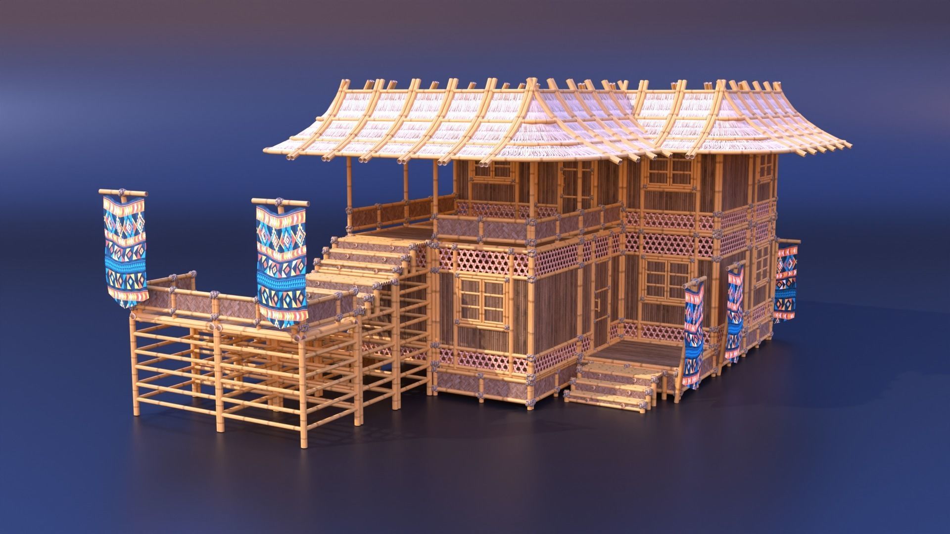 Tribe Modular Asset Pack Low-poly 3D model_6
