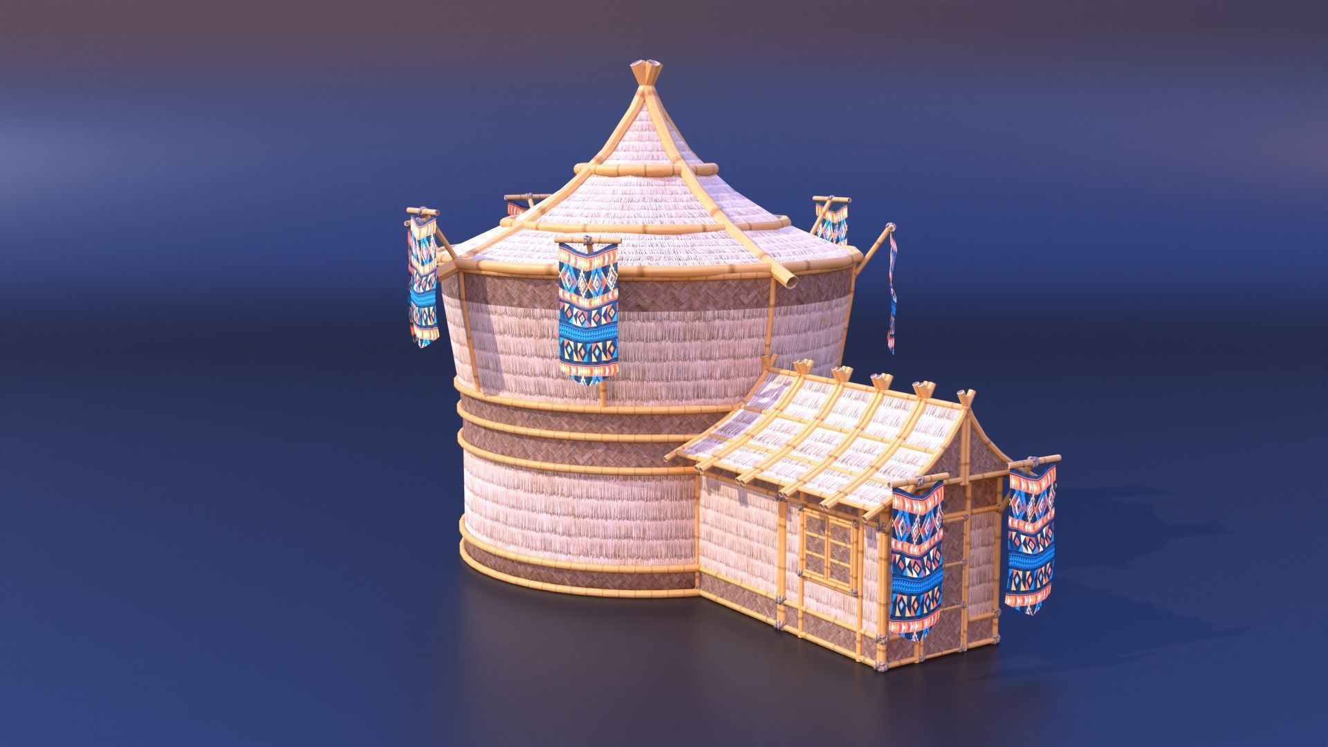 Tribe Modular Asset Pack Low-poly 3D model_4