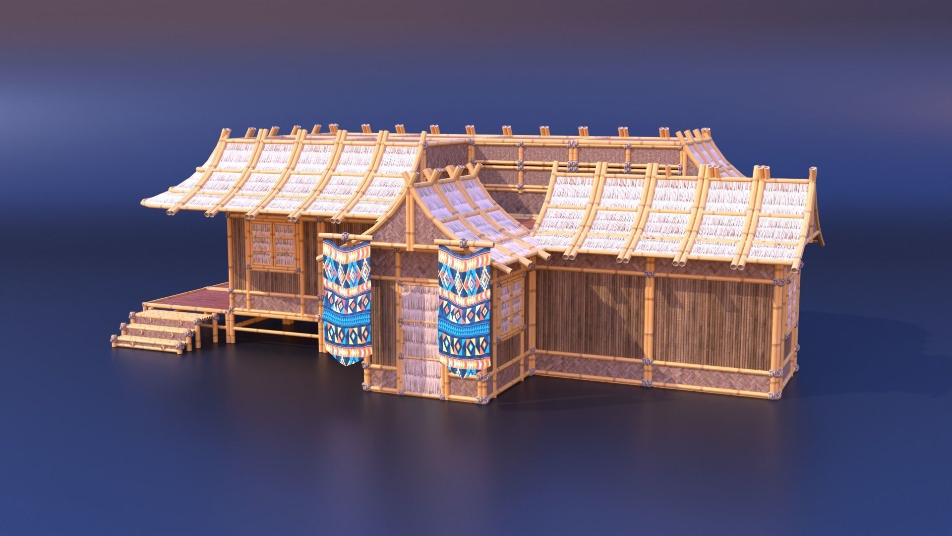 Tribe Modular Asset Pack Low-poly 3D model_3