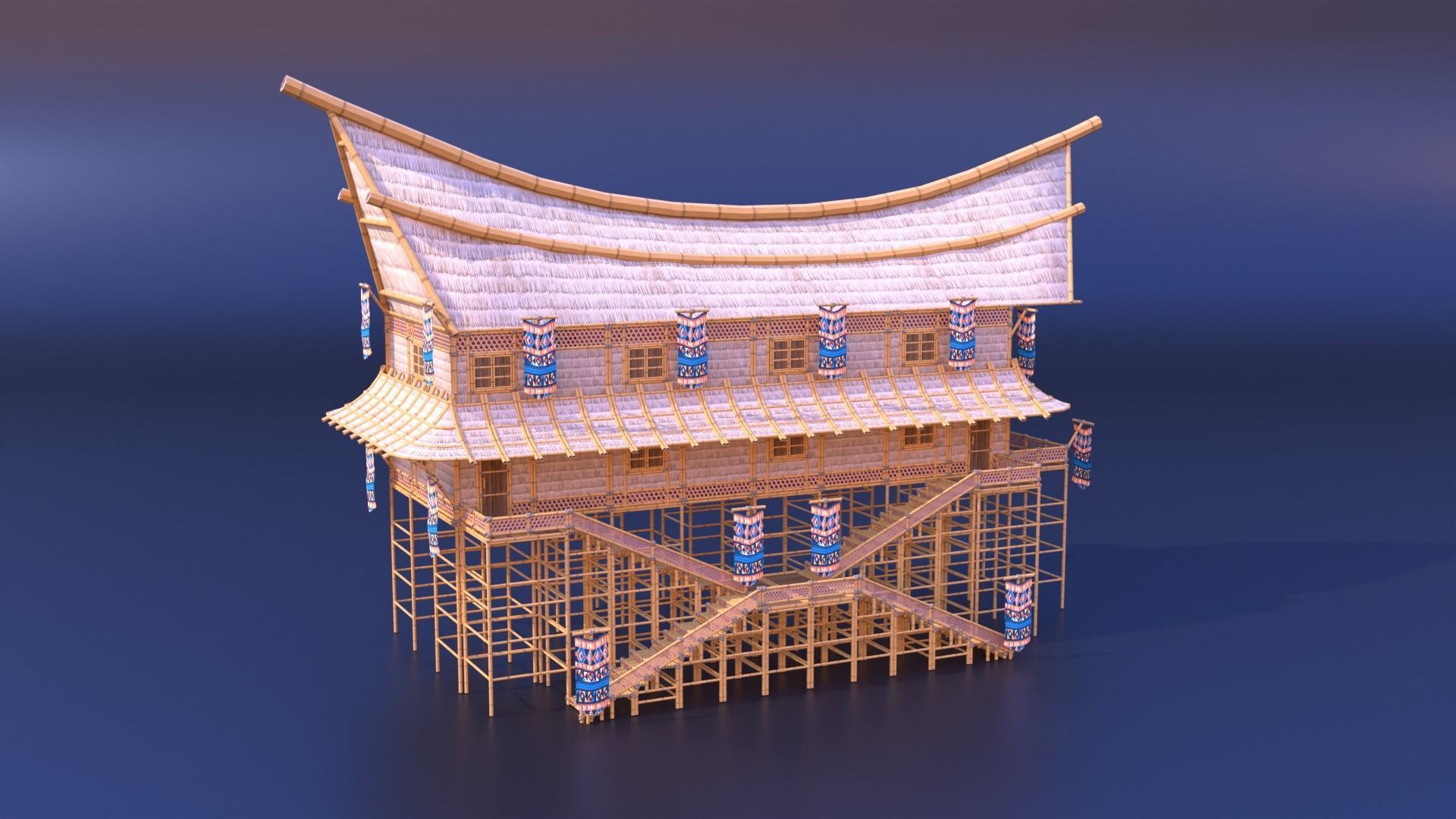 Tribe Modular Asset Pack Low-poly 3D model_7