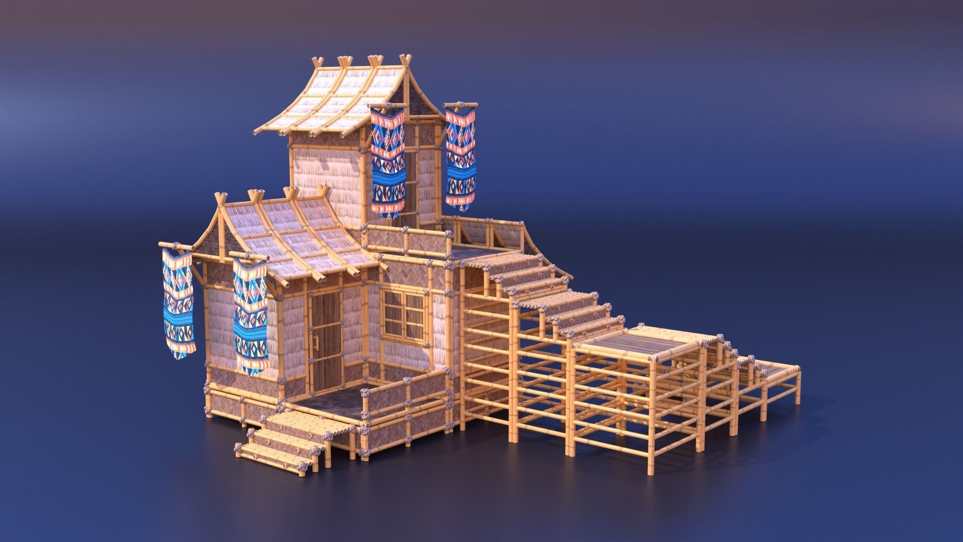 Tribe Modular Asset Pack Low-poly 3D model_5