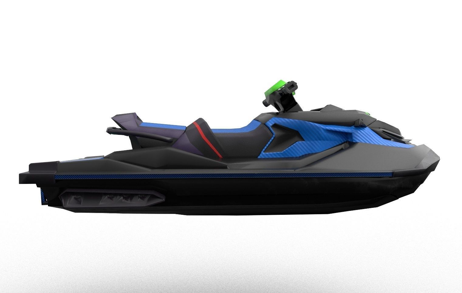 Jetski 03 Low-poly 3D model_8