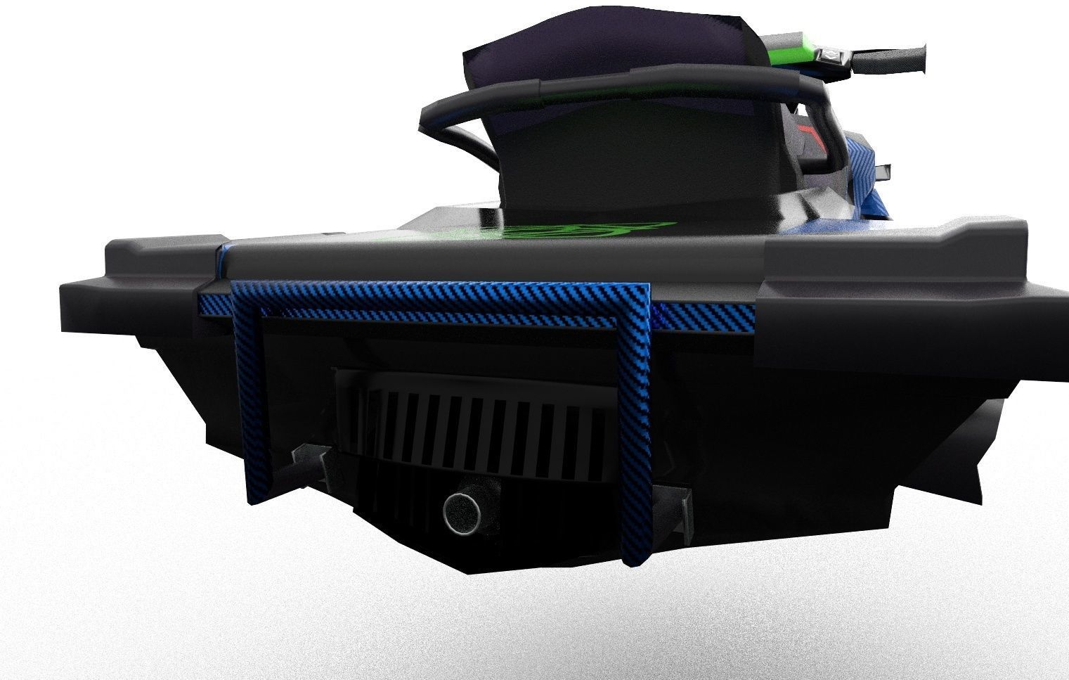 Jetski 03 Low-poly 3D model_9